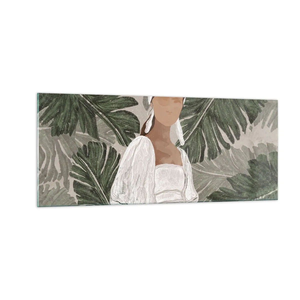 Quadro su vetro - Ritratto esotico - 100x40 cm