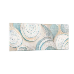 Quadro su vetro - Cosa nasconde la chiocciola? - 100x40 cm