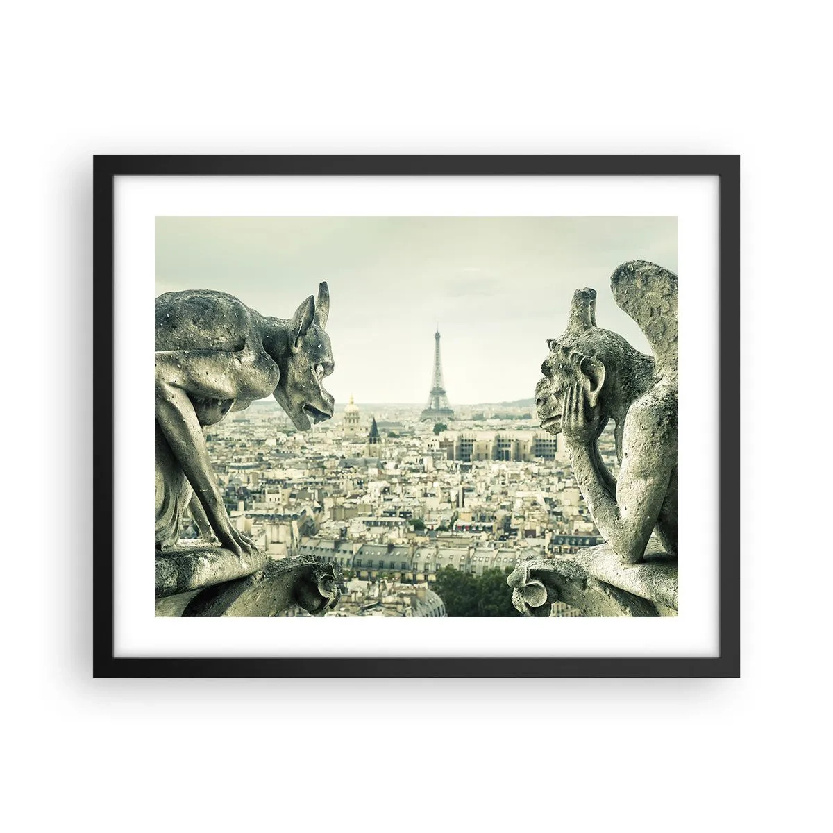 Poster in cornice nera - Chiacchierate parigine - 50x40 cm