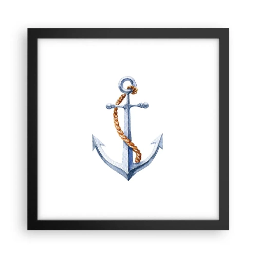 Poster in cornice nera - Benvenuta avventura! - 30x30 cm