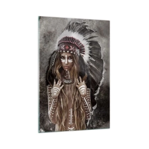 Quadro su vetro - La forza misteriosa della fiamma - 70x100 cm