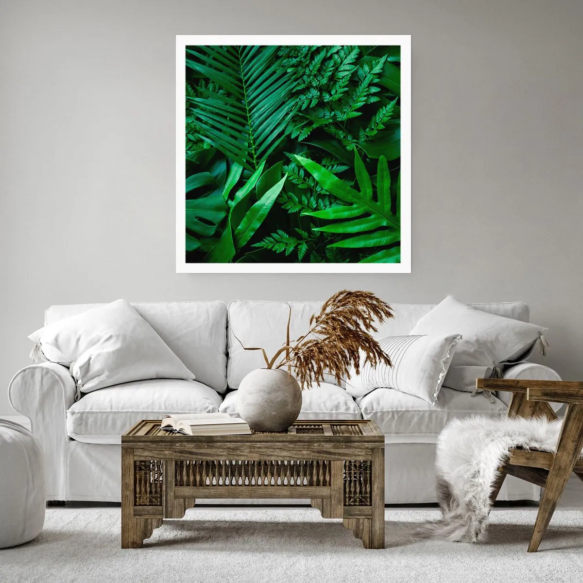 Poster - Avvolti nel verde - 60x60 cm