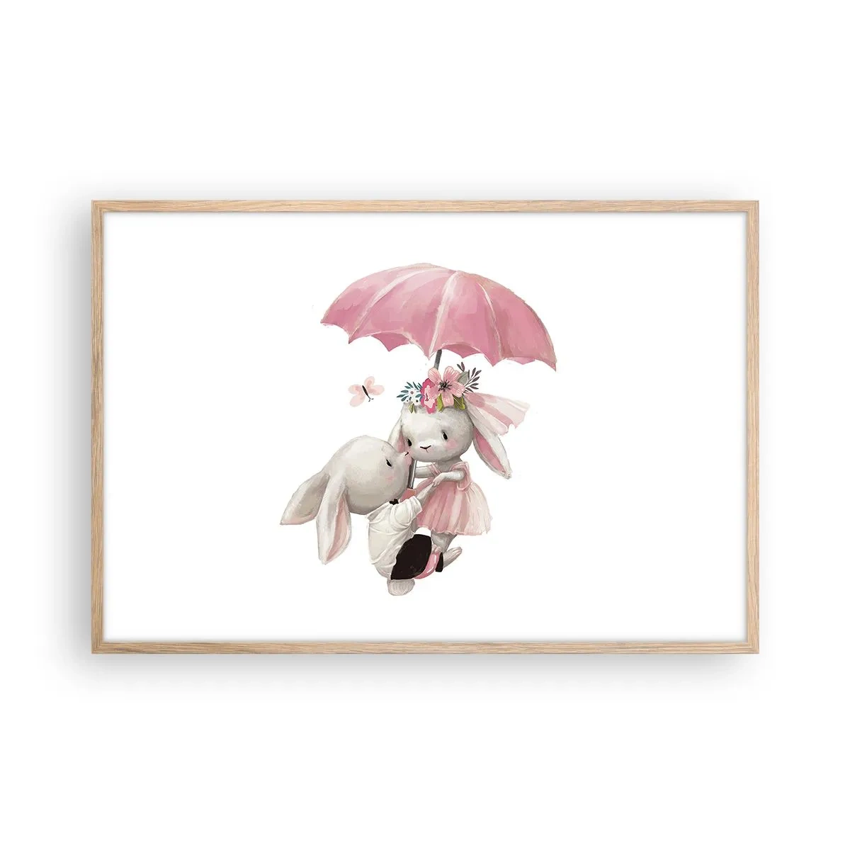 Poster in cornice rovere chiaro - Questo è proprio amore - 91x61 cm