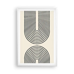 Poster in cornice bianca - Tra un attimo... - 61x91 cm