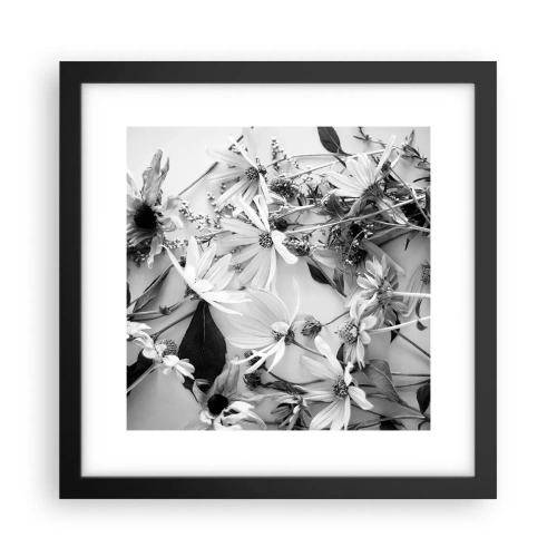 Poster in cornice nera - Un non bouquet di fiori - 30x30 cm