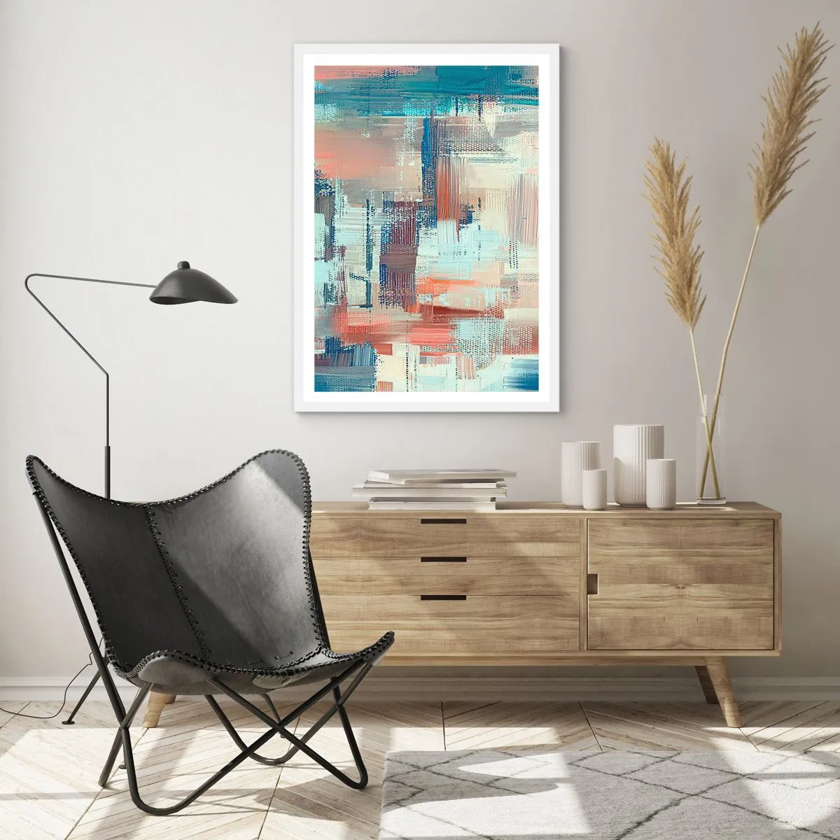 Poster in cornice bianca - Arrivando alla luce - 61x91 cm