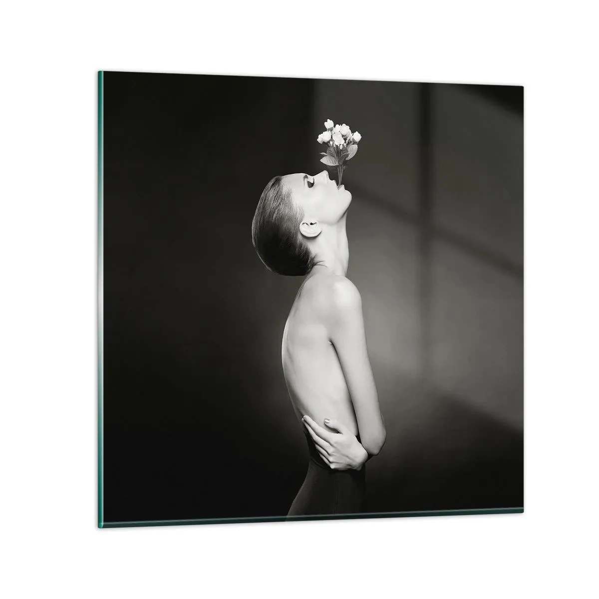 Quadro su vetro - Eleganza eccentrica - 30x30 cm