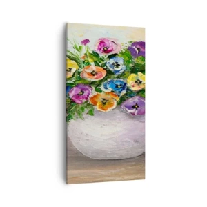 Quadro su tela - Stampe su Tela - Natura morta con vaso bianco - 55x100 cm