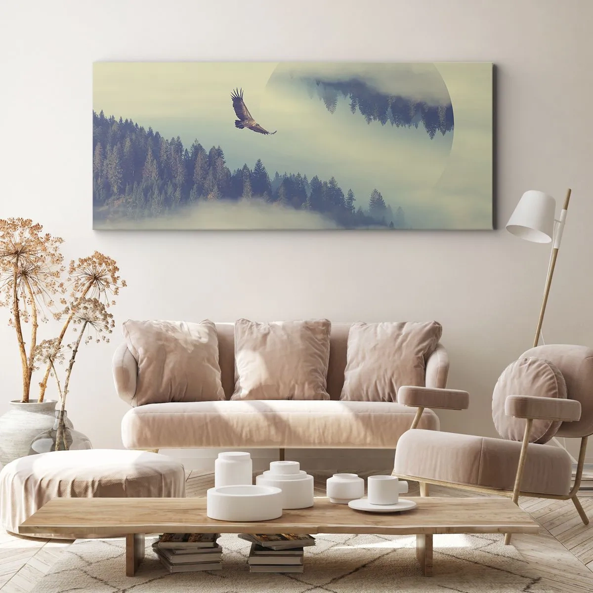 Quadro su tela - Stampe su Tela - Ho visto l'ombra dell'aquila - 90x30 cm