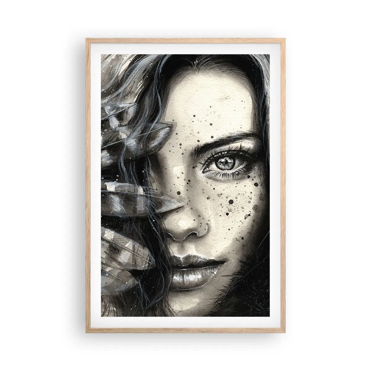 Poster in cornice rovere chiaro - Bellezza selvaggia - 61x91 cm