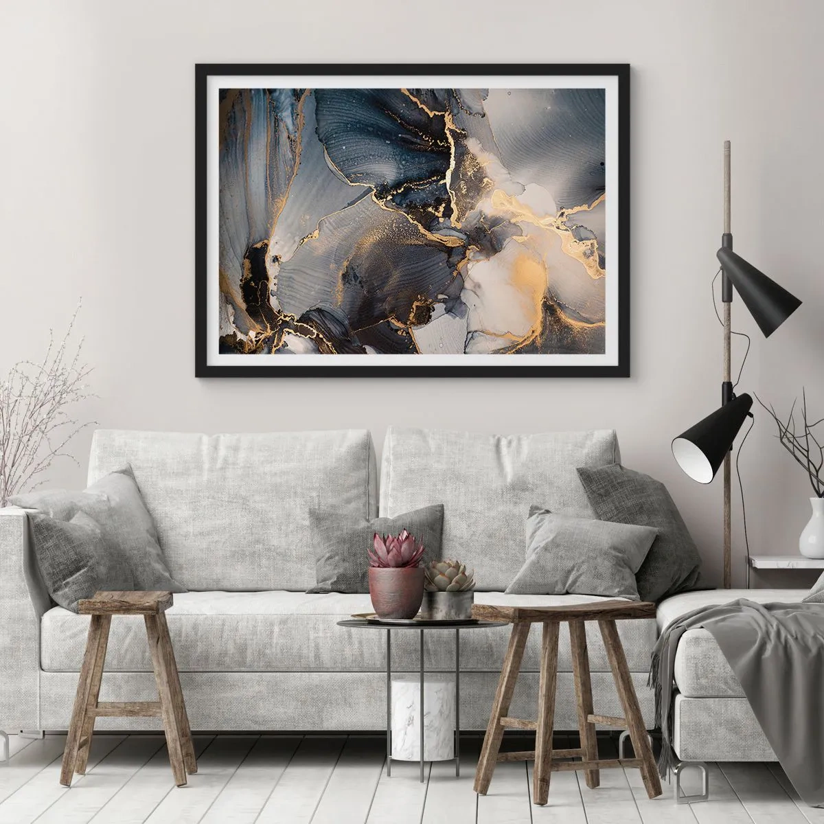Poster in cornice nera - Vita di pietra - 91x61 cm