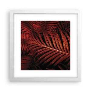 Poster in cornice bianca - Il calore della vita - 30x30 cm