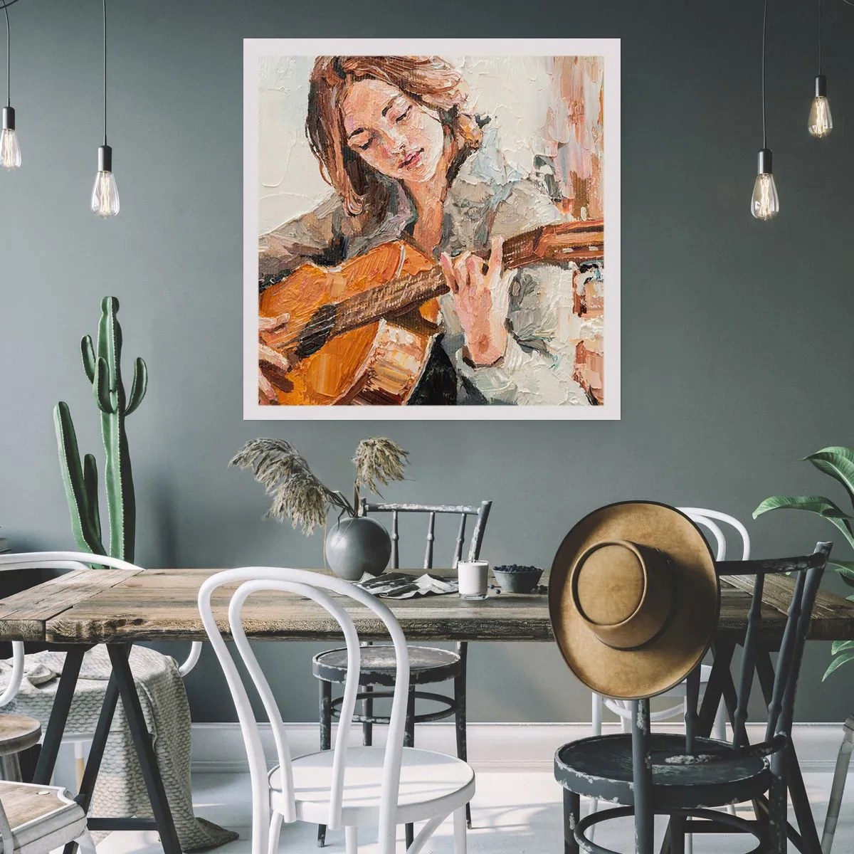 Poster - Concerto per chitarra e cuore di ragazza - 40x40 cm