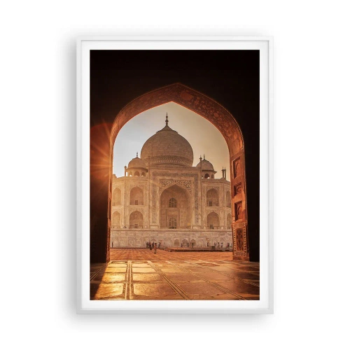 Poster in cornice bianca - Monumento all'amore ultraterreno - 70x100 cm