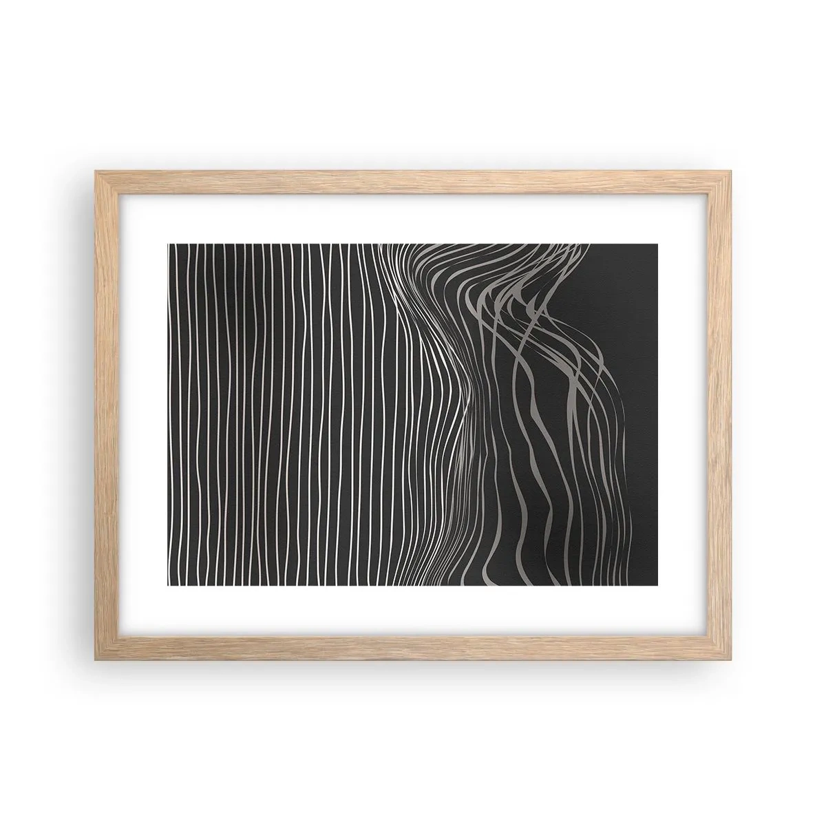 Poster in cornice rovere chiaro - Ritmo e accento - 40x30 cm