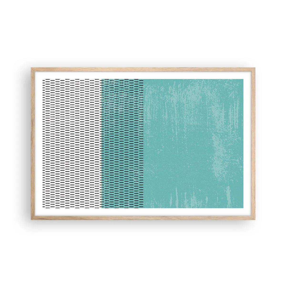 Poster in cornice rovere chiaro - Composizione equilibrata - 91x61 cm