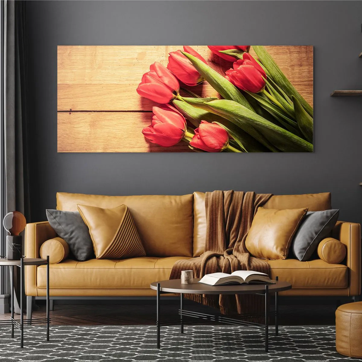 Quadro su vetro - Confessione primaverile - 100x40 cm