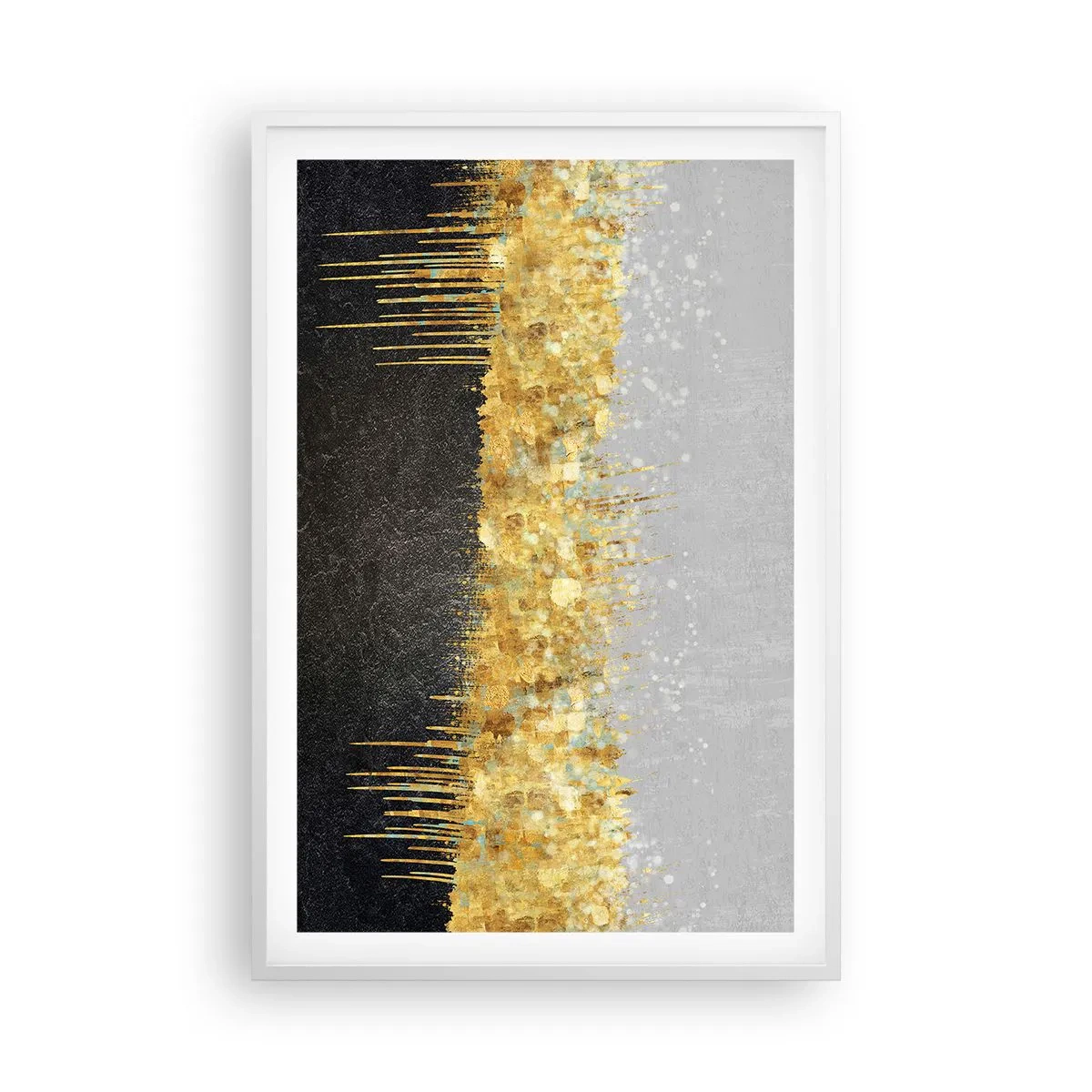 Poster in cornice bianca - Nel profondo e verso l'alto - 61x91 cm