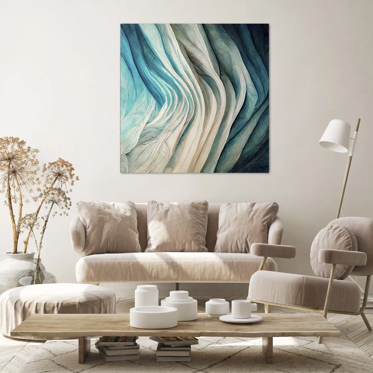 Quadro su tela - Stampe su Tela - Blu insaziabile - 60x60 cm