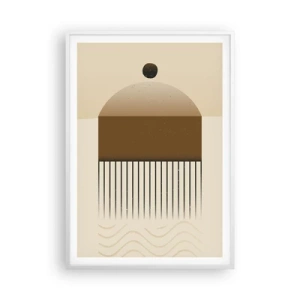 Poster in cornice bianca - Diversi stati - 70x100 cm