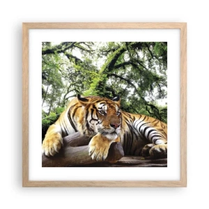 Poster in cornice rovere chiaro - Con espressioni di stima - 40x40 cm