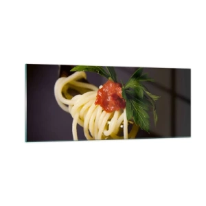 Quadro su vetro - Un boccone delizioso - 100x40 cm