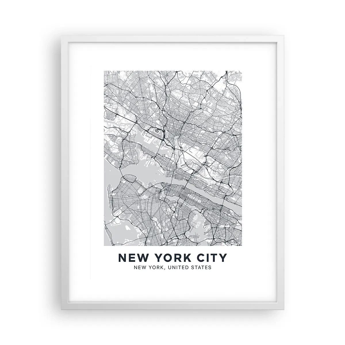 Poster in cornice bianca - Anatomia della metropoli - 40x50 cm
