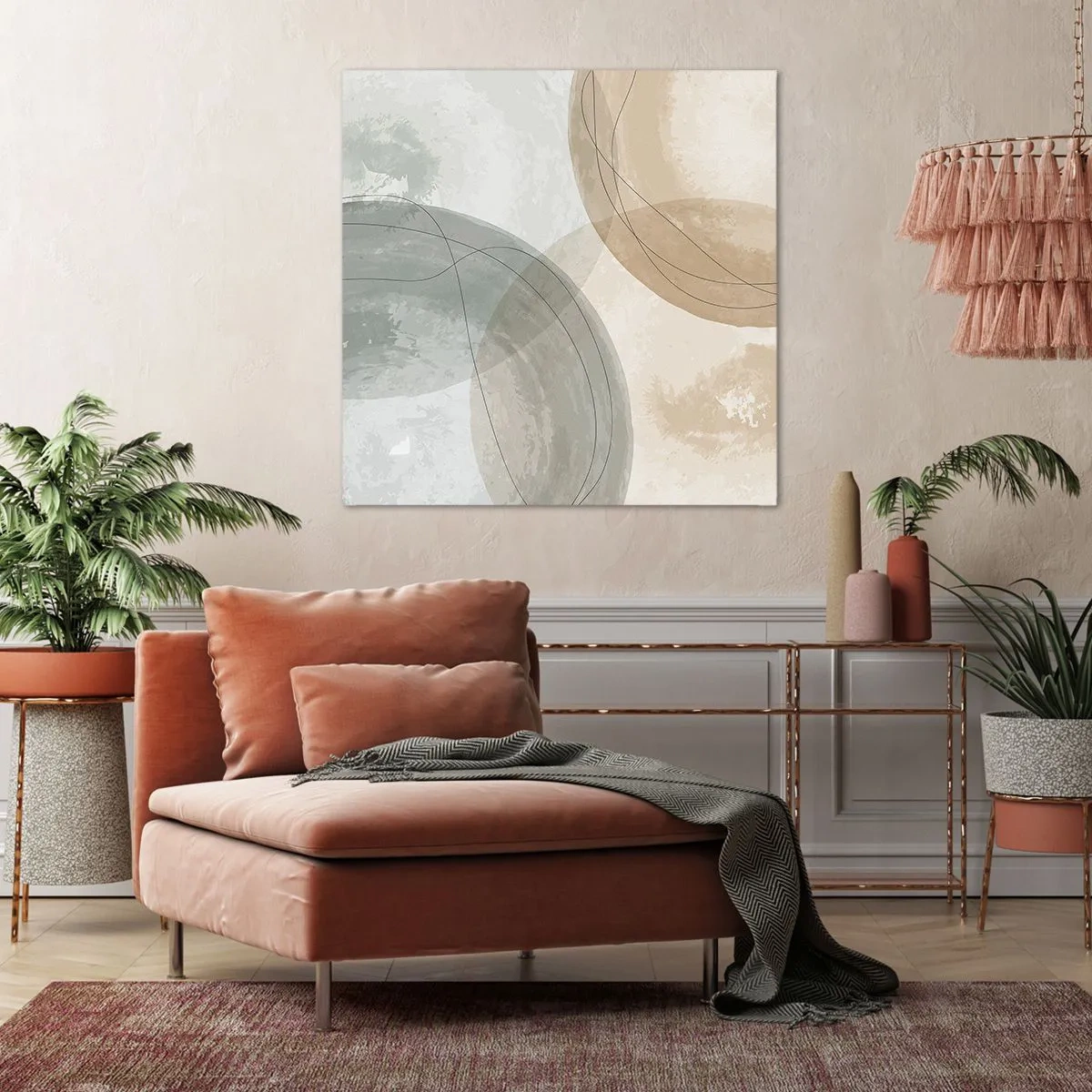 Quadro su tela - Stampe su Tela - Compenetrazione di mondi - 60x60 cm