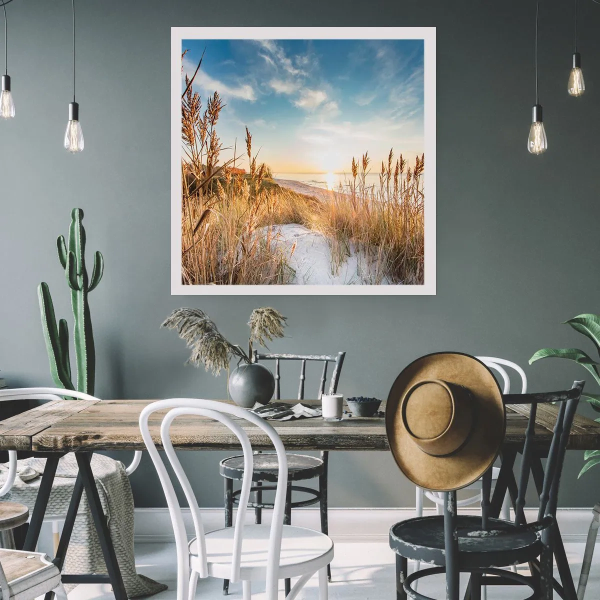 Poster - Spiaggia del nord - 60x60 cm