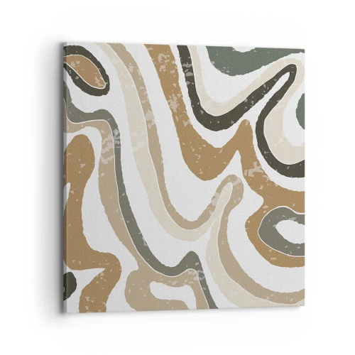 Quadro su tela - Stampe su Tela - I meandri dei colori della terra - 70x70 cm