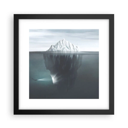 Poster in cornice nera - Mistero sottomarino - 30x30 cm