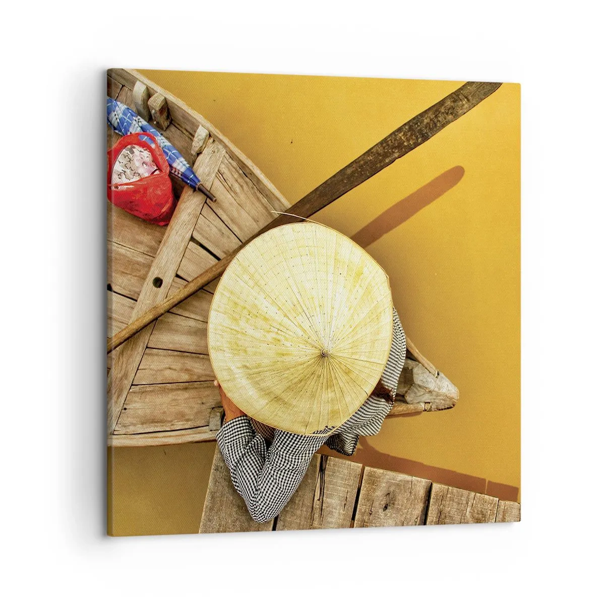 Quadro su tela - Stampe su Tela - Vita sul Fiume Giallo - 50x50 cm