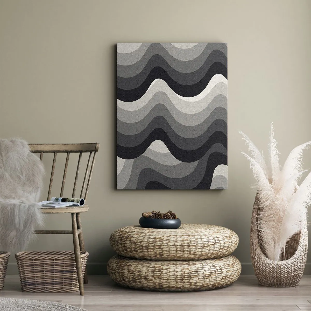 Quadro su tela - Stampe su Tela - Un'onda dopo l'altra - 45x80 cm