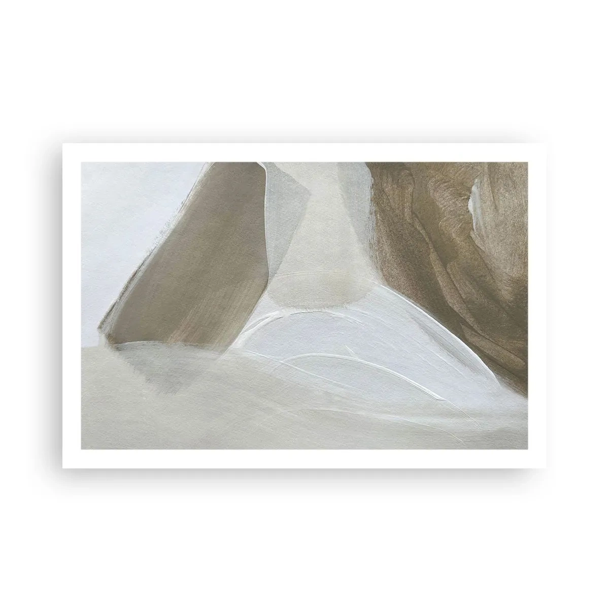 Poster - Onda di bianco - 91x61 cm