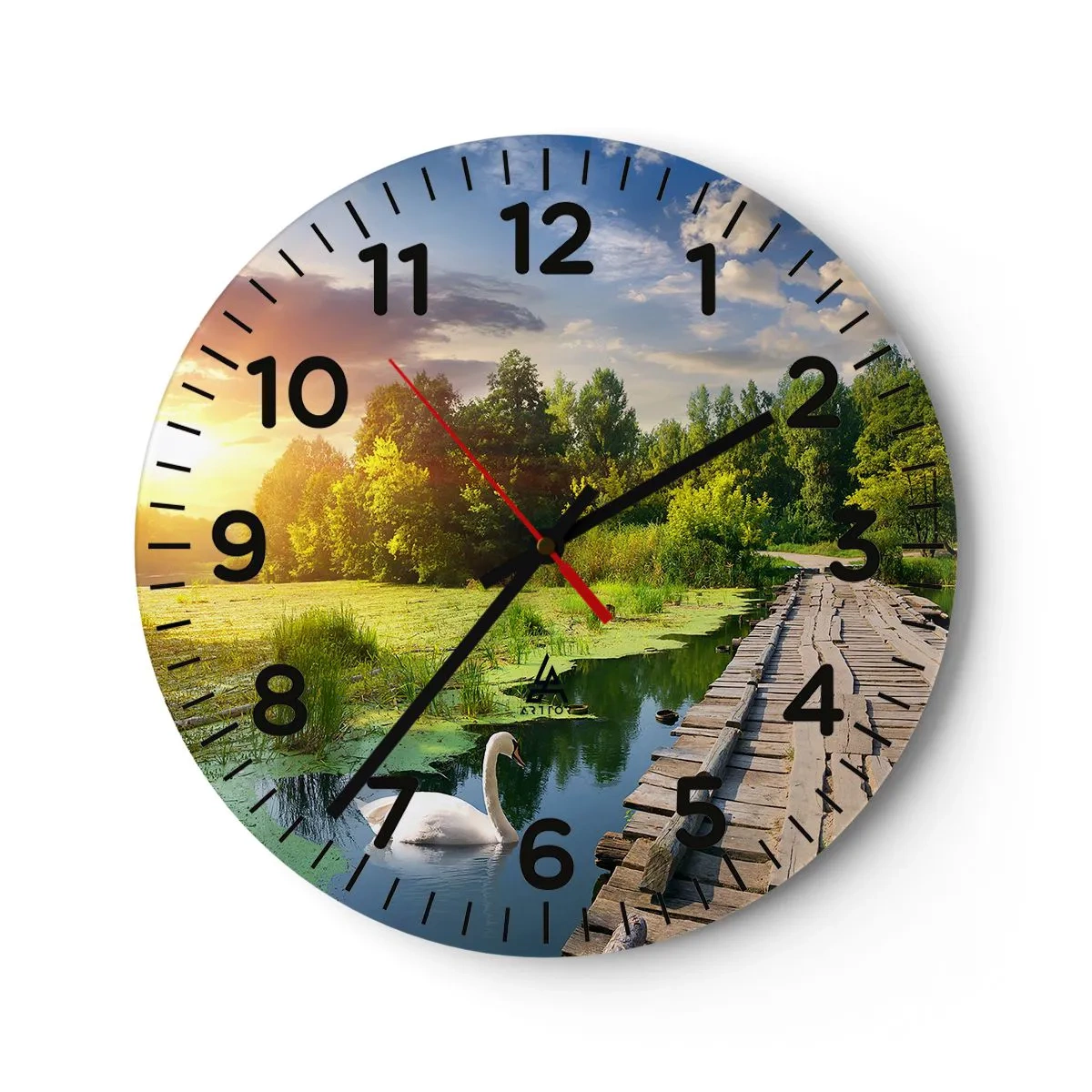 Orologio da parete - Orologio in Vetro - Estate, estate ovunque - 30x30 cm