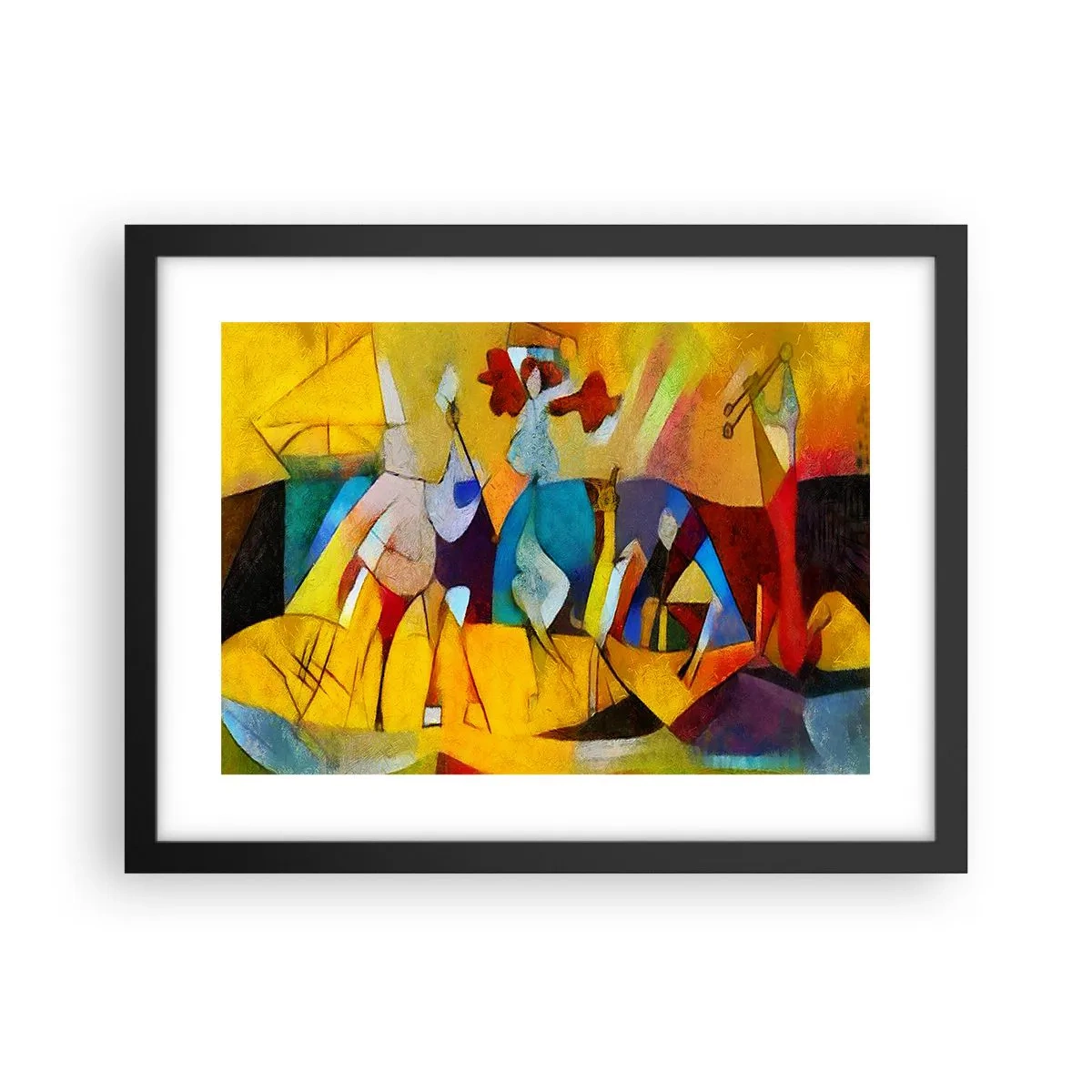 Poster in cornice nera - Sole - vita - gioia - 40x30 cm