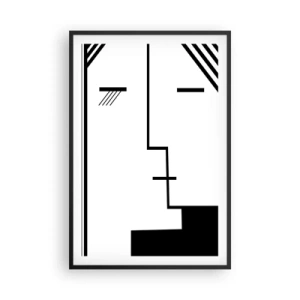 Poster in cornice nera - Semplicemente un bacio - 61x91 cm