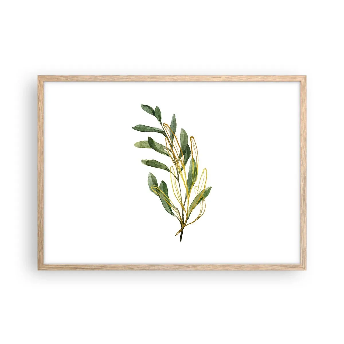 Poster in cornice rovere chiaro - Tutto ciò che è buono - 70x50 cm