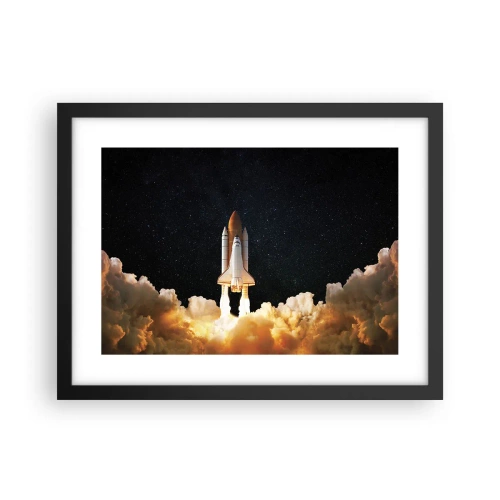 Poster in cornice nera - Ad astra! - 40x30 cm