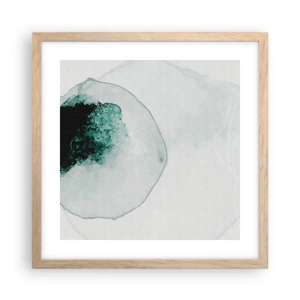 Poster in cornice rovere chiaro - In una goccia d'acqua - 40x40 cm