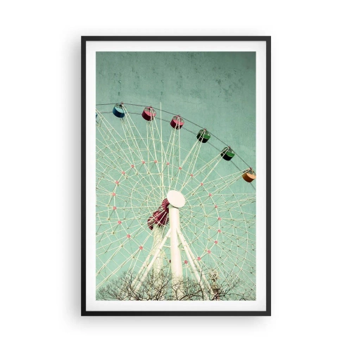 Poster in cornice nera - Venite a divertirvi - 61x91 cm