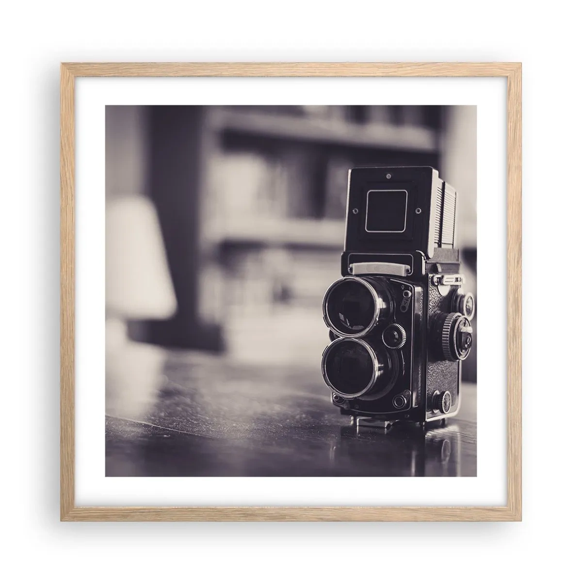 Poster in cornice rovere chiaro - La magia delle vecchie fotografie - 50x50 cm
