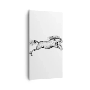 Quadro su tela - Stampe su Tela - Fermo al galoppo - 65x120 cm