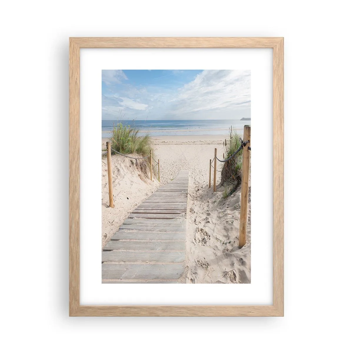 Poster in cornice rovere chiaro - Fino all'orizzonte - 30x40 cm