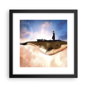 Poster in cornice nera - Viaggio surreale - 30x30 cm