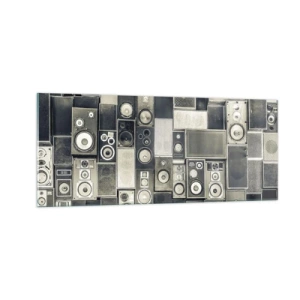 Quadro su vetro - Armonia di suoni - 100x40 cm