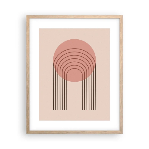 Poster in cornice rovere chiaro - Attrazione irresistibile - 40x50 cm