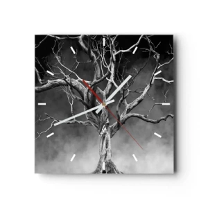 Orologio da parete - Orologio in Vetro - Primordiale e sacro - 40x40 cm