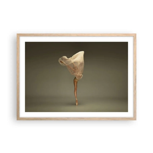 Poster in cornice rovere chiaro - Adesso vola via - 70x50 cm