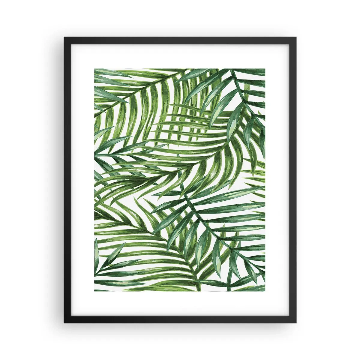 Poster in cornice nera - Sotto un baldacchino verde - 40x50 cm